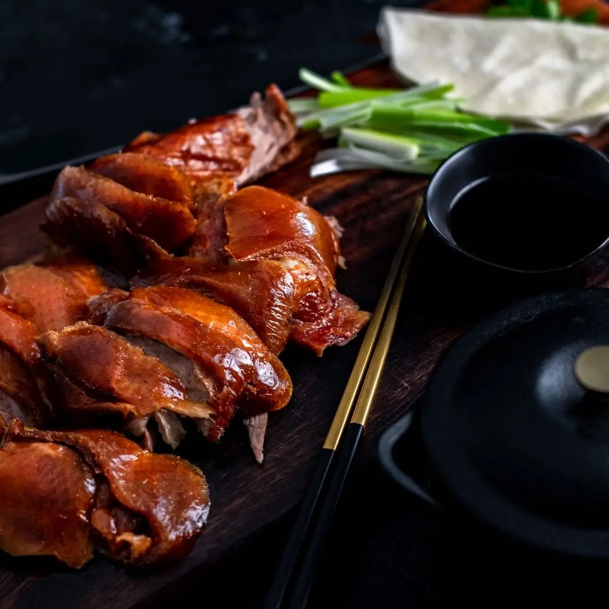 whole roast peking duck 果蔬烤鸭